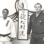 Sensei Koeppel With Master Yuichi Kuda at the USKK Hombu, 1988