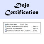 Dojo Certification Fee